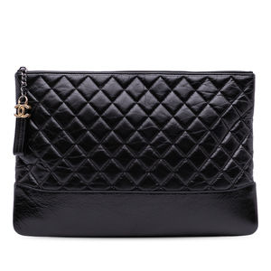 Pre-Loved Chanel Large Aged Calfskin Gabrielle O Case Clutch
